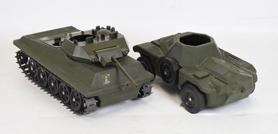 Lot 259 - Irwin model tank and other military vehicle