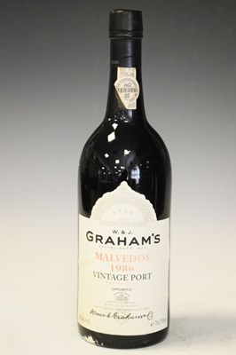 Lot 220 - Graham's Malvedos vintage port, 1986, one bottle