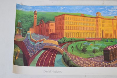 Lot 146 - Three David Hockney art exhibition posters and a David Hockney poster print