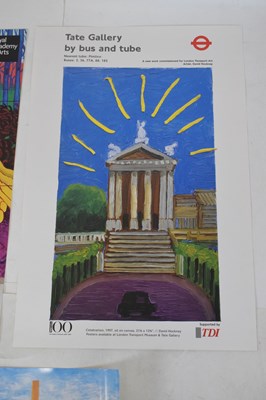 Lot 146 - Three David Hockney art exhibition posters and a David Hockney poster print