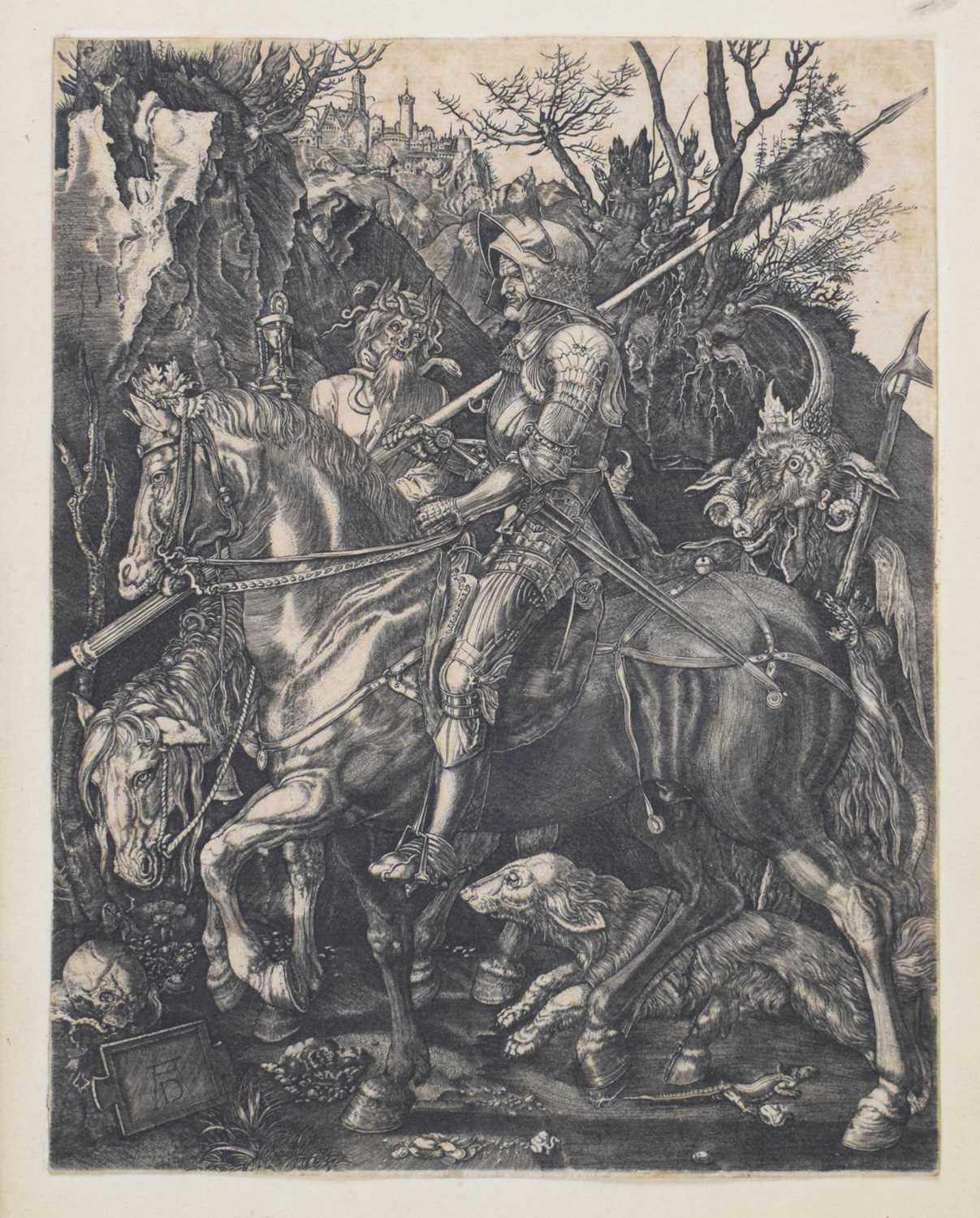 Lot 378 - After Albrecht Durer, (1471-1528) - 'Knight, Death and the Devil'