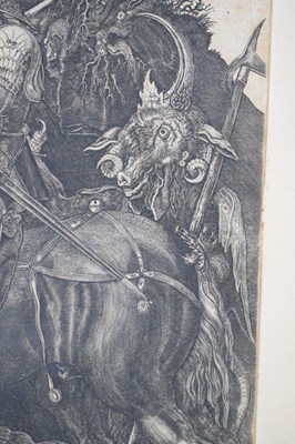 Lot 378 - After Albrecht Durer, (1471-1528) - 'Knight, Death and the Devil'