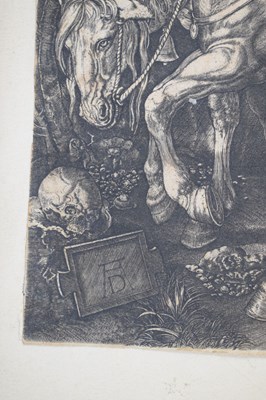 Lot 378 - After Albrecht Durer, (1471-1528) - 'Knight, Death and the Devil'