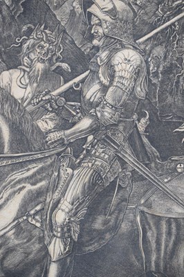 Lot 378 - After Albrecht Durer, (1471-1528) - 'Knight, Death and the Devil'