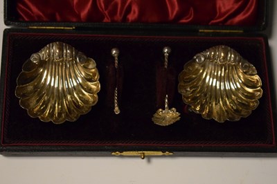 Lot 73 - Three cased silver sets