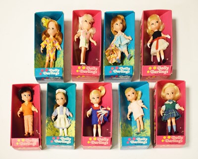 Lot 261 - Nine boxed 1960s Palitoy 'Dolly Darlings' dolls