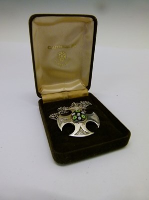 Lot 21 - Caithness - Sterling silver Celtic cross design pendant
