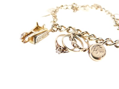 Lot 47 - 9ct gold charm bracelet