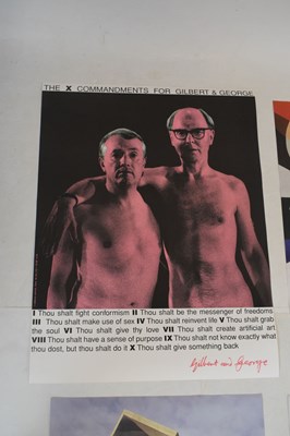 Lot 147 - Three exhibition posters and a Gilbert & George poster