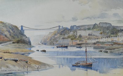 Lot 404 - Arthur C. Fare RWA (1876-1959) - Watercolour - 'Clifton Suspension Bridge'