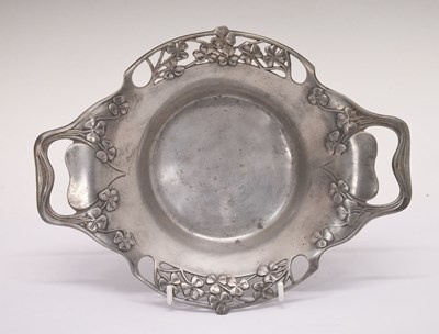 Lot 169 - Tudric pewter shamrock dish