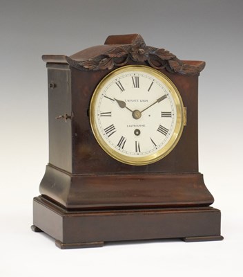 Lot 510 - Victorian mahogany-cased single-fusee clock