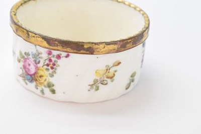 Lot 317 - Mid 18th Century French porcelain box