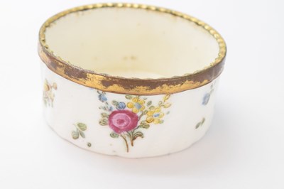 Lot 317 - Mid 18th Century French porcelain box