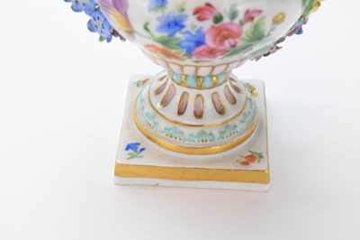 Lot 314 - Meissen flower-encrusted miniature vase