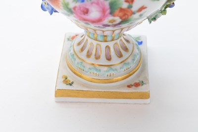 Lot 314 - Meissen flower-encrusted miniature vase