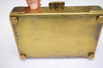 Lot 140 - Secessionist brass box