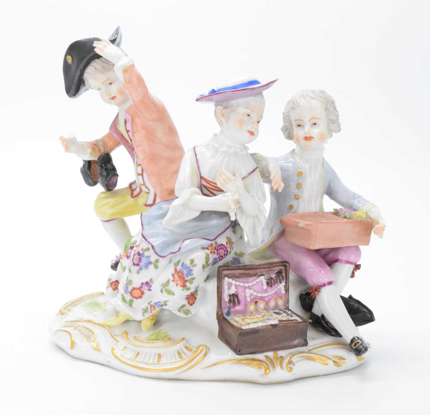 Lot 321 - Ludwigsburg porcelain figural group