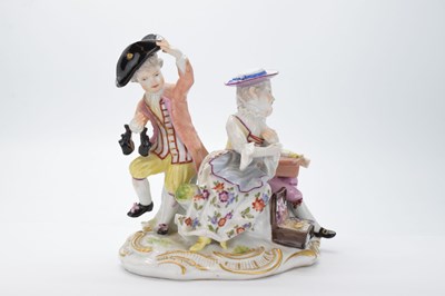 Lot 321 - Ludwigsburg porcelain figural group