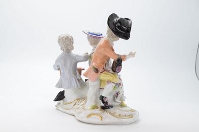 Lot 321 - Ludwigsburg porcelain figural group