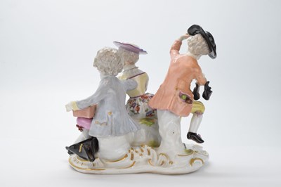 Lot 321 - Ludwigsburg porcelain figural group