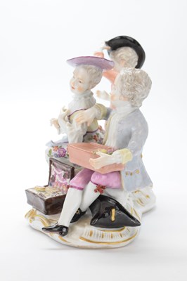 Lot 321 - Ludwigsburg porcelain figural group