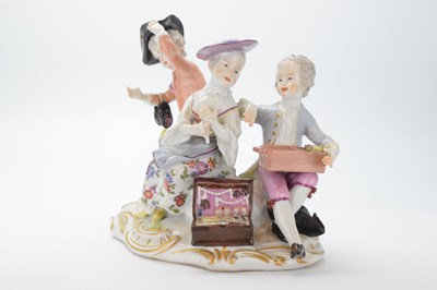 Lot 321 - Ludwigsburg porcelain figural group