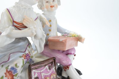 Lot 321 - Ludwigsburg porcelain figural group