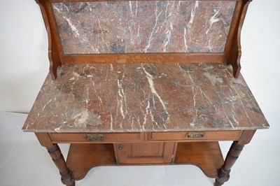 Lot 521 - Early 20th Century marble-top washstand