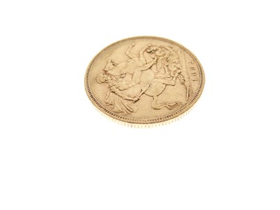 Lot 86 - Queen Victoria gold sovereign, 1892