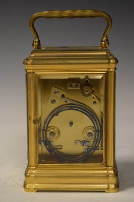 Lot 357 - 19th Century brass gorge-cased carriage clock