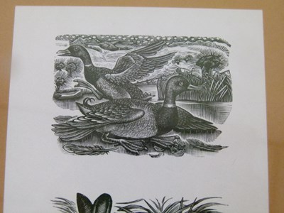 Lot 384 - George Tute (b.1933) - Three woodcuts on one sheet