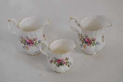Lot 305 - Extensive Royal Albert 'Moss Rose' pattern dinner service