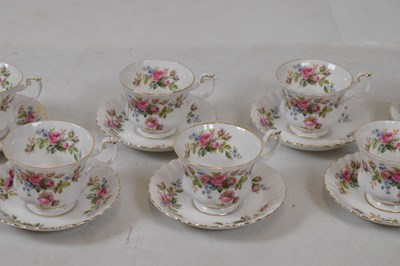 Lot 305 - Extensive Royal Albert 'Moss Rose' pattern dinner service