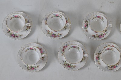 Lot 305 - Extensive Royal Albert 'Moss Rose' pattern dinner service