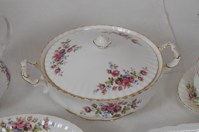 Lot 305 - Extensive Royal Albert 'Moss Rose' pattern dinner service
