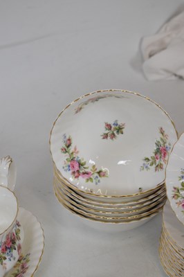 Lot 305 - Extensive Royal Albert 'Moss Rose' pattern dinner service
