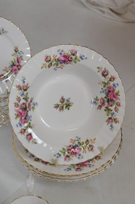 Lot 305 - Extensive Royal Albert 'Moss Rose' pattern dinner service