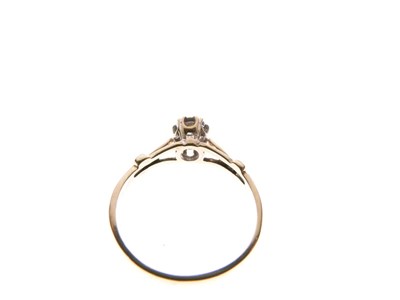 Lot 1 - 9ct gold single-stone diamond ring