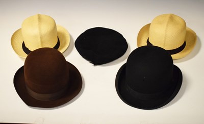 Lot 163 - Quantity of gentlemen's vintage hats