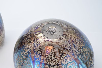 Lot 477 - Norman Stuart Clarke - Two 'Winterwood' studio glass vases