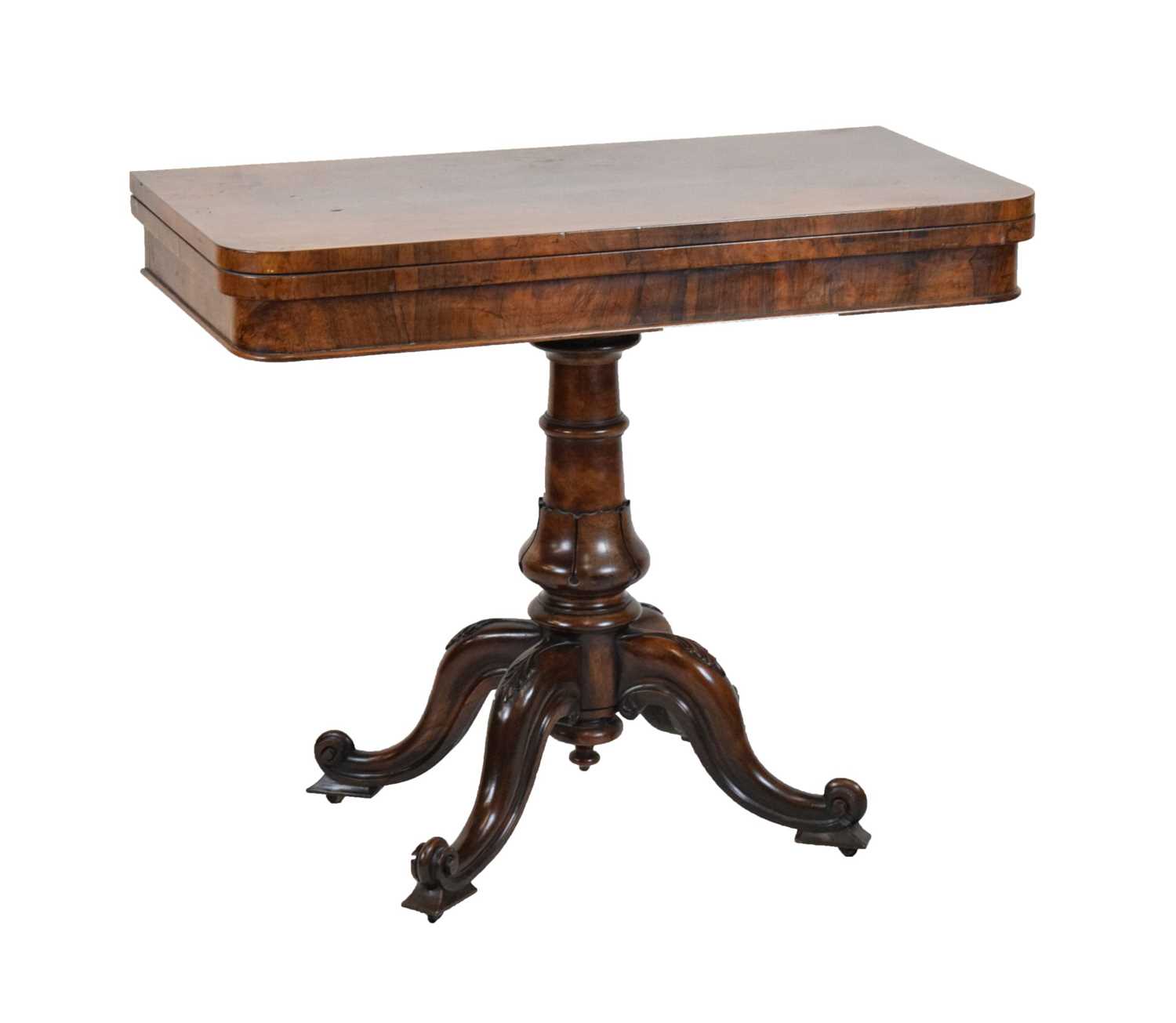 Lot 393 - Victorian card table