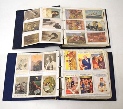 Lot 206 - Two albums of postcards