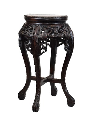 Lot 363 - Chinese ebonised jardinière stand