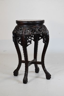 Lot 363 - Chinese ebonised jardinière stand