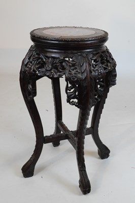 Lot 363 - Chinese ebonised jardinière stand