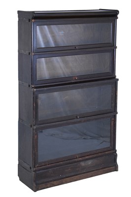 Lot 399 - Globe Wernicke four-section modular bookcase