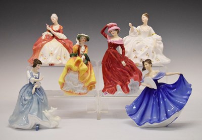 Lot 344 - Six Royal Doulton figures