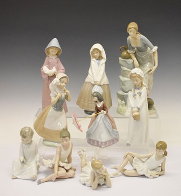 Lot 326 - Quantity of Nao porcelain figures, and Lladro figure