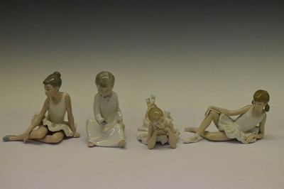 Lot 326 - Quantity of Nao porcelain figures, and Lladro figure